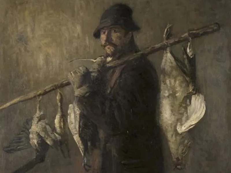 1872-André Broedelet - Ritratto di un cacciatore